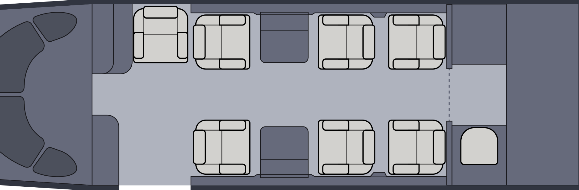 Cessna Citation CJ2+ floorplan